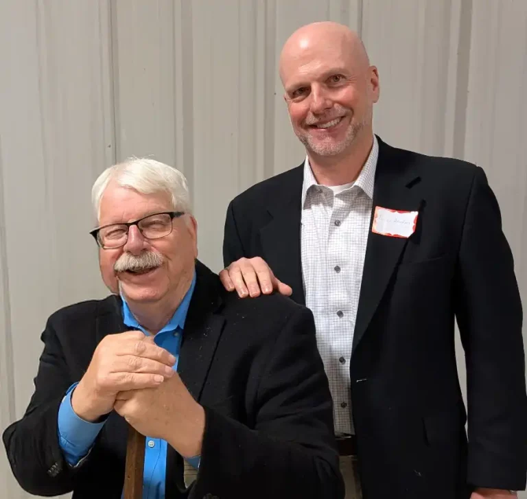 Darren Armstrong with Steve Troxler